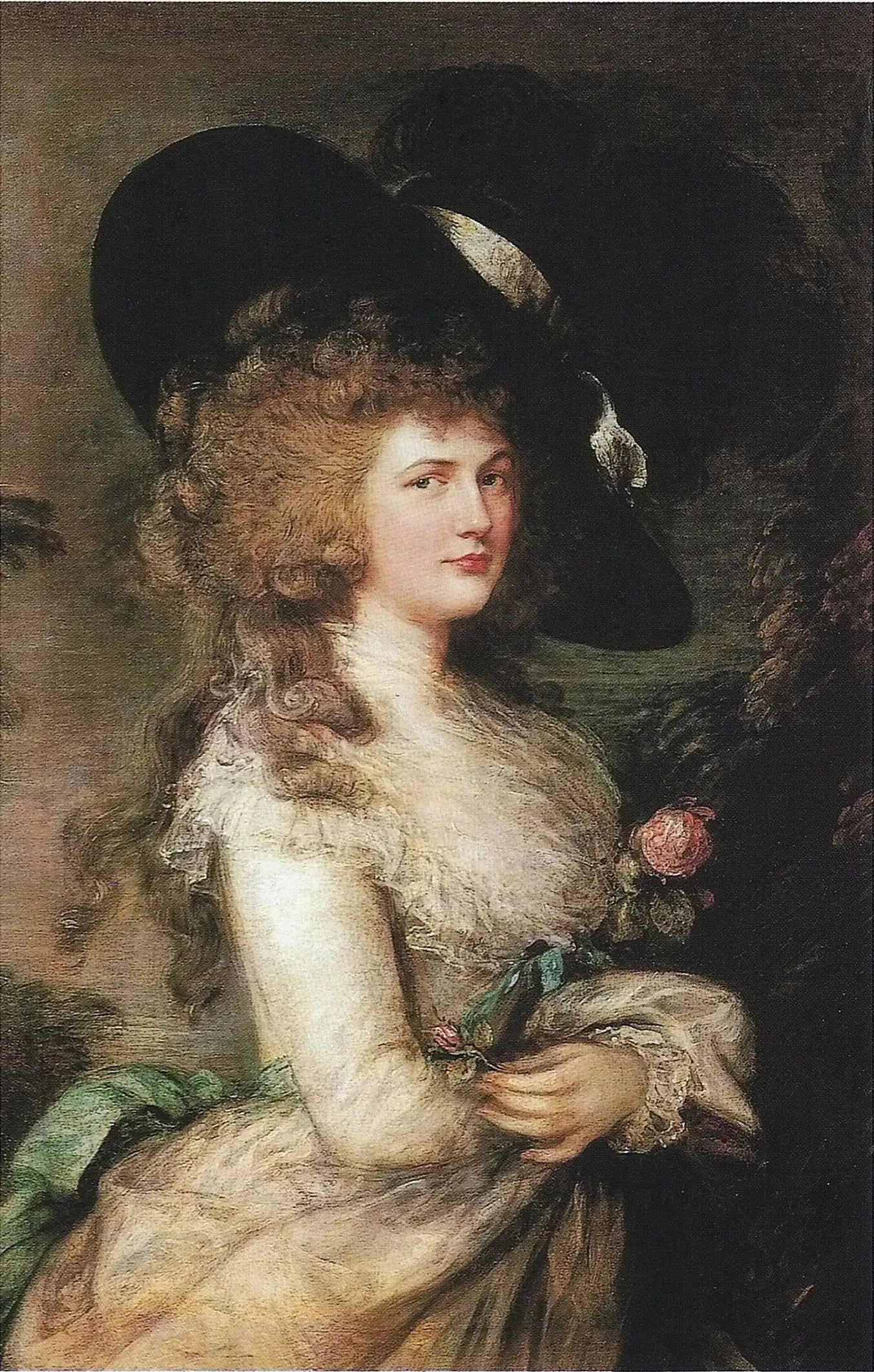 Portrait de Georgiana, duchesse de Devonshire - Thomas Gainsborough image 1 tableau peint à l’huile sur toile