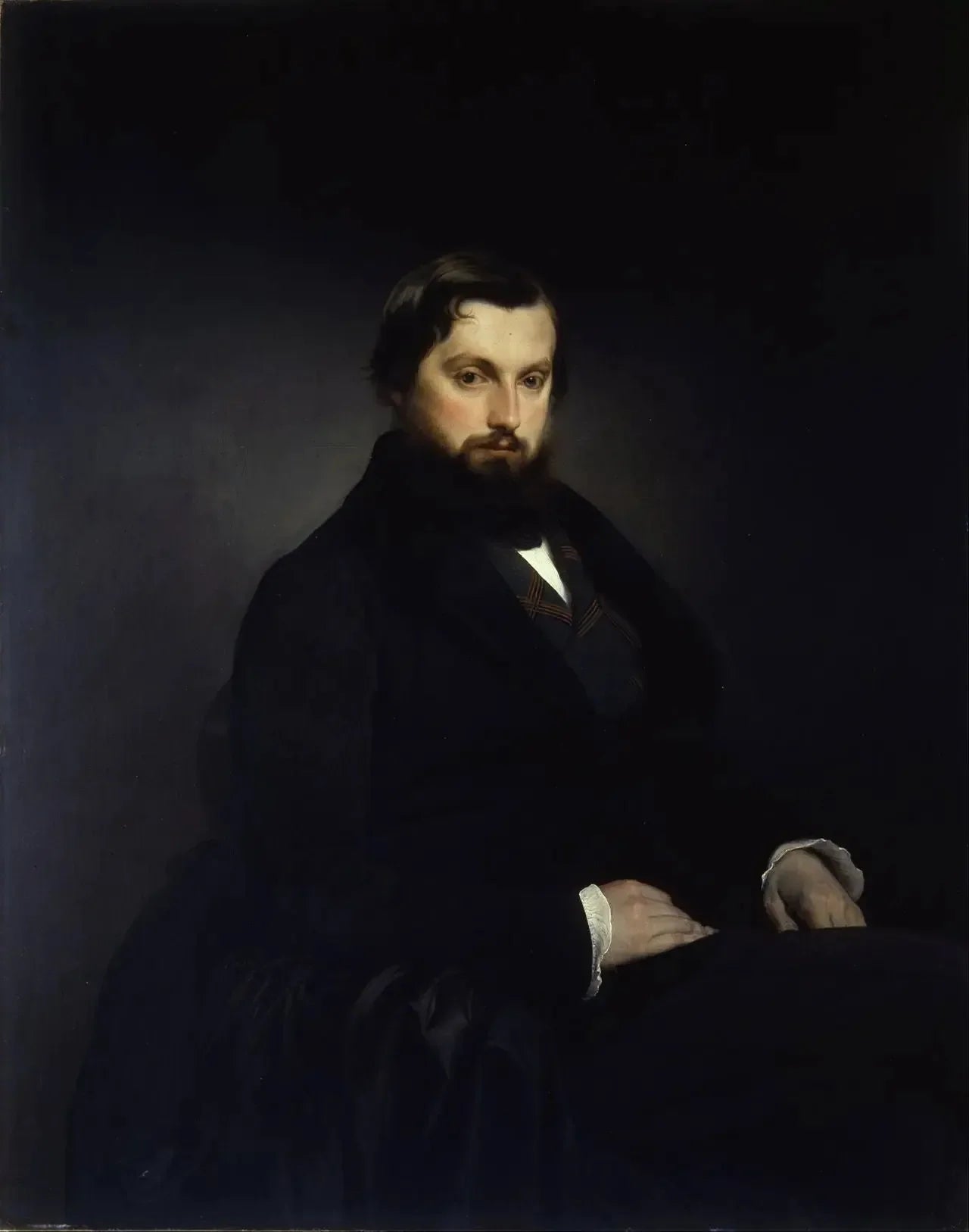 Portrait de Gian Giacomo Poldi Pezzoli - Francesco Hayez image 1 reproduction d’œuvre d’art à l’huile