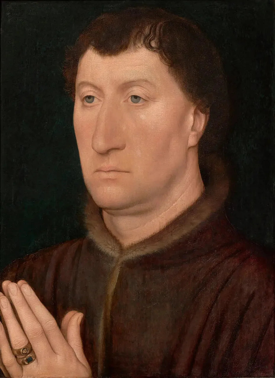 Portrait de Gilles Joye - Hans Memling image 1 tableau peint à l’huile sur toile
