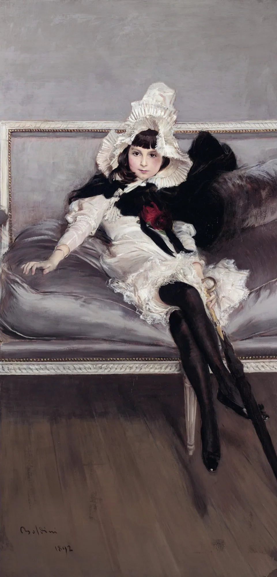 Portrait de Giovinetta Errazuriz (Josefina Errázuriz Alvear) - Giovanni Boldini image 1 tableau peint à l’huile sur toile