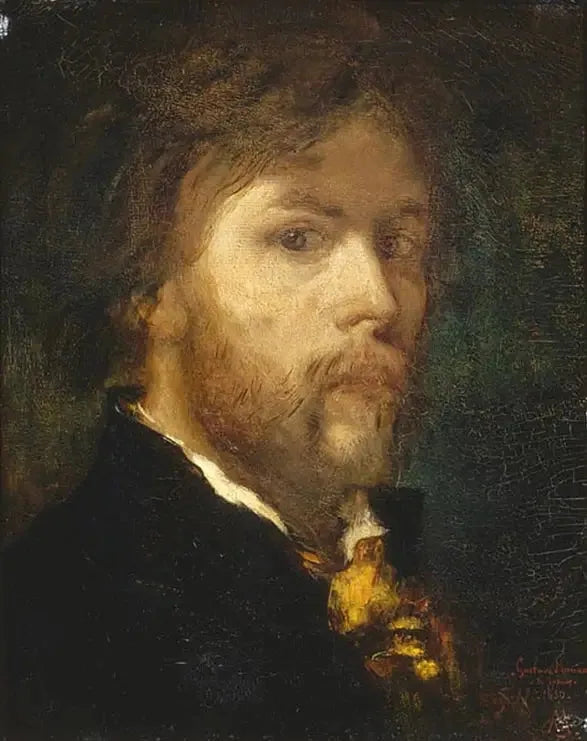 Portrait de Gustave Moreau par lui-même - Gustave Moreau image 1 reproduction de peinture à l’huile