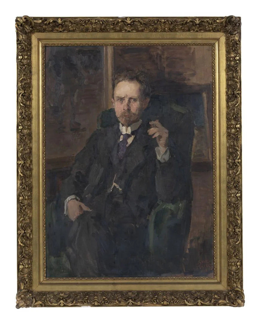 Portrait de H.M. Mennes - Isaac Israëls image 1 tableau peint à l’huile sur toile
