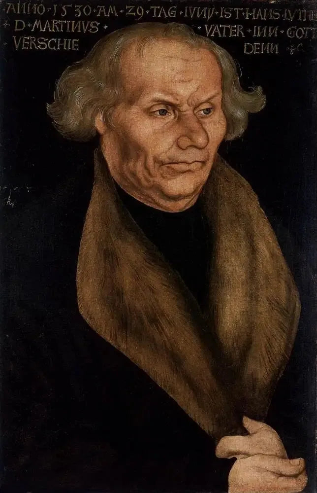 Portrait de Hans Luther, le père de Luther - Lucas Cranach the Elder image 1 reproduction de peinture à l’huile