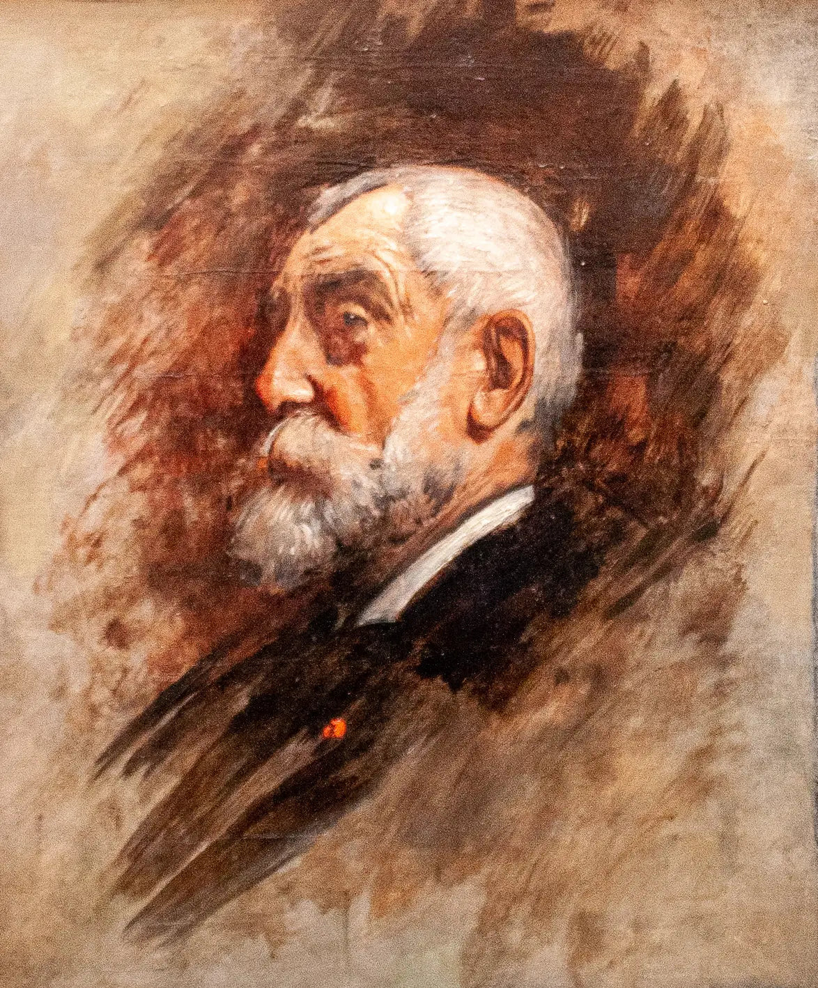 Portrait de Henri Harpignies - Léon Bonnat image 1 reproduction de peinture à l’huile