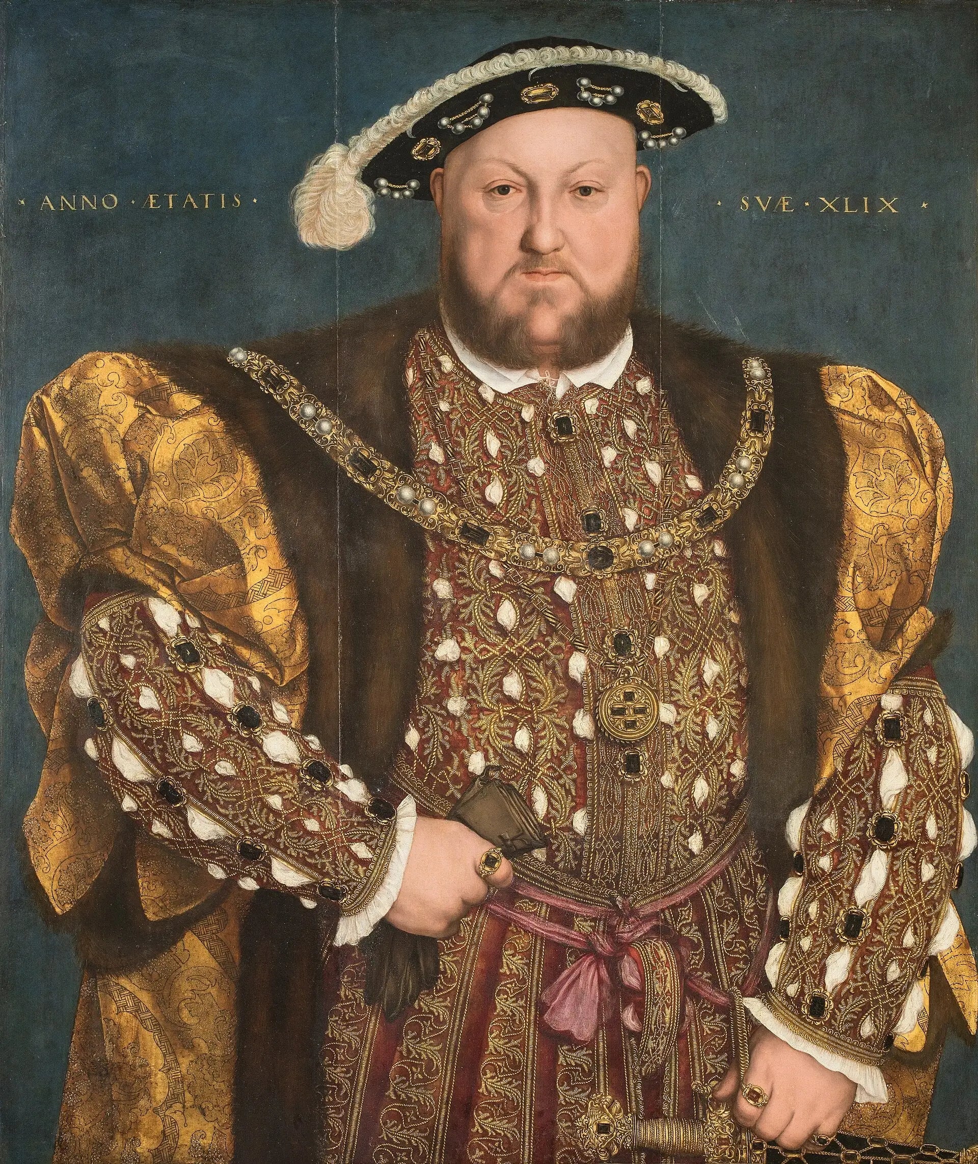 Portrait de Henri VIII d'Angleterre - Hans Holbein le Jeune image 1 tableau peint à l’huile sur toile