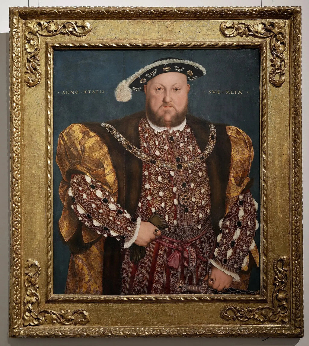 Portrait de Henri VIII d'Angleterre - Hans Holbein le Jeune image 2 reproduction artisanale de tableau