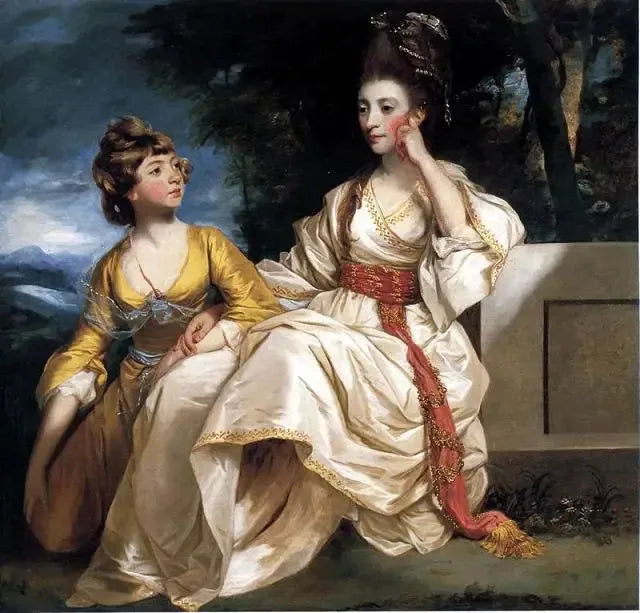 Portrait de Hester Thrale et de sa fille Hester - Joshua Reynolds image 1 reproduction réalisée par Alpha Reproduction