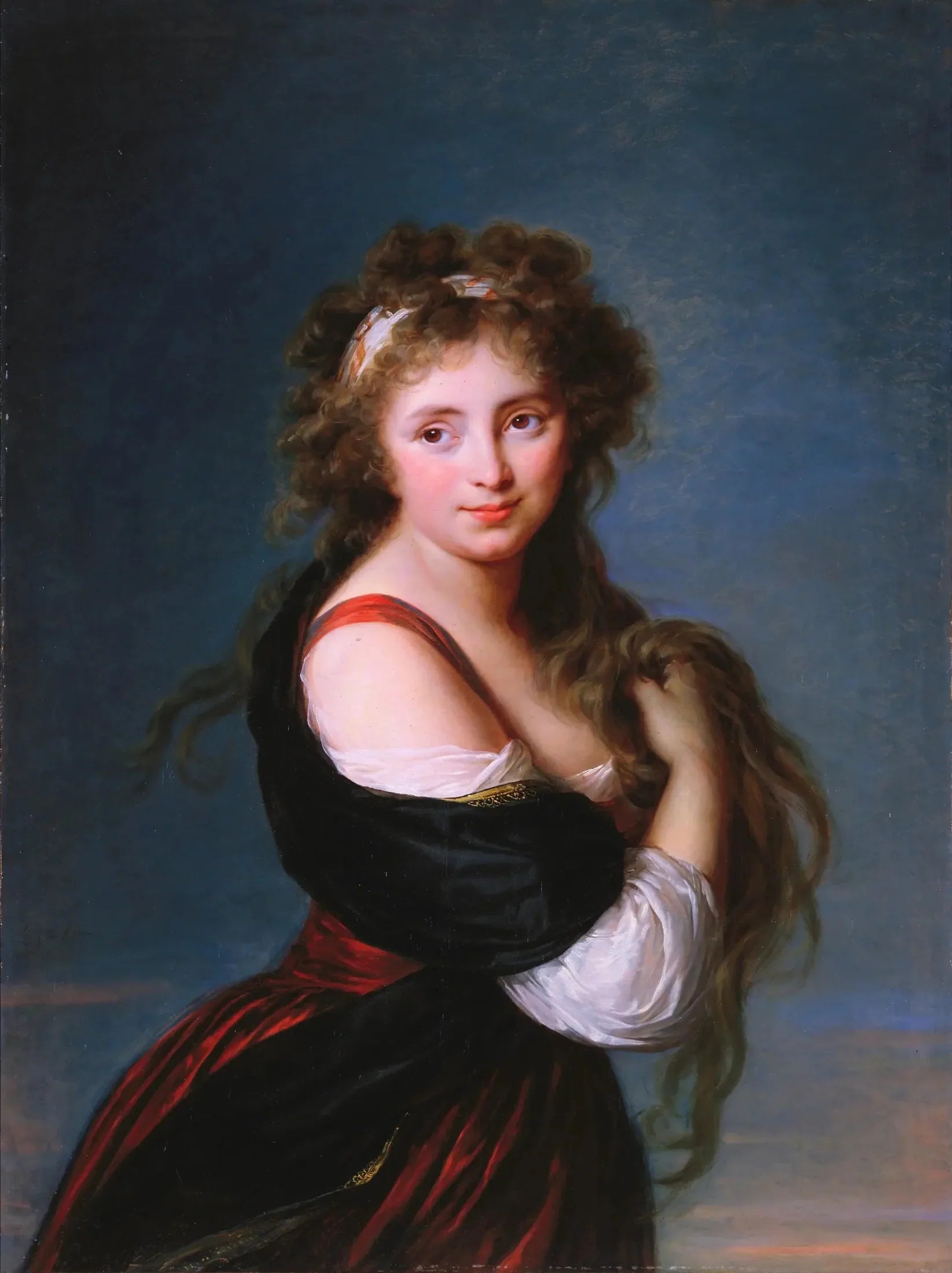Portrait de Hyacinthe Gabrielle Roland - Élisabeth Vigée Le Brun image 1 copie de tableau peinte à la main