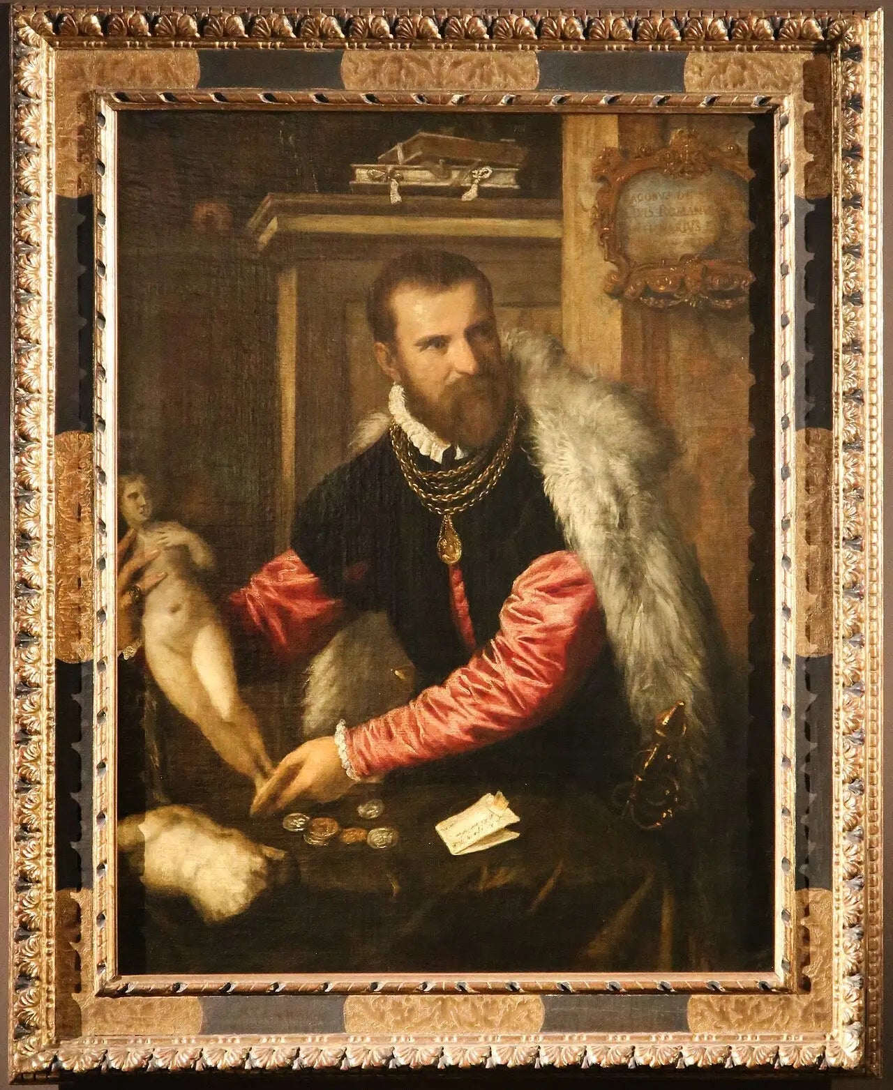 Portrait de Jacopo Strada - Titian image 2 copie peinte à la main à l’huile