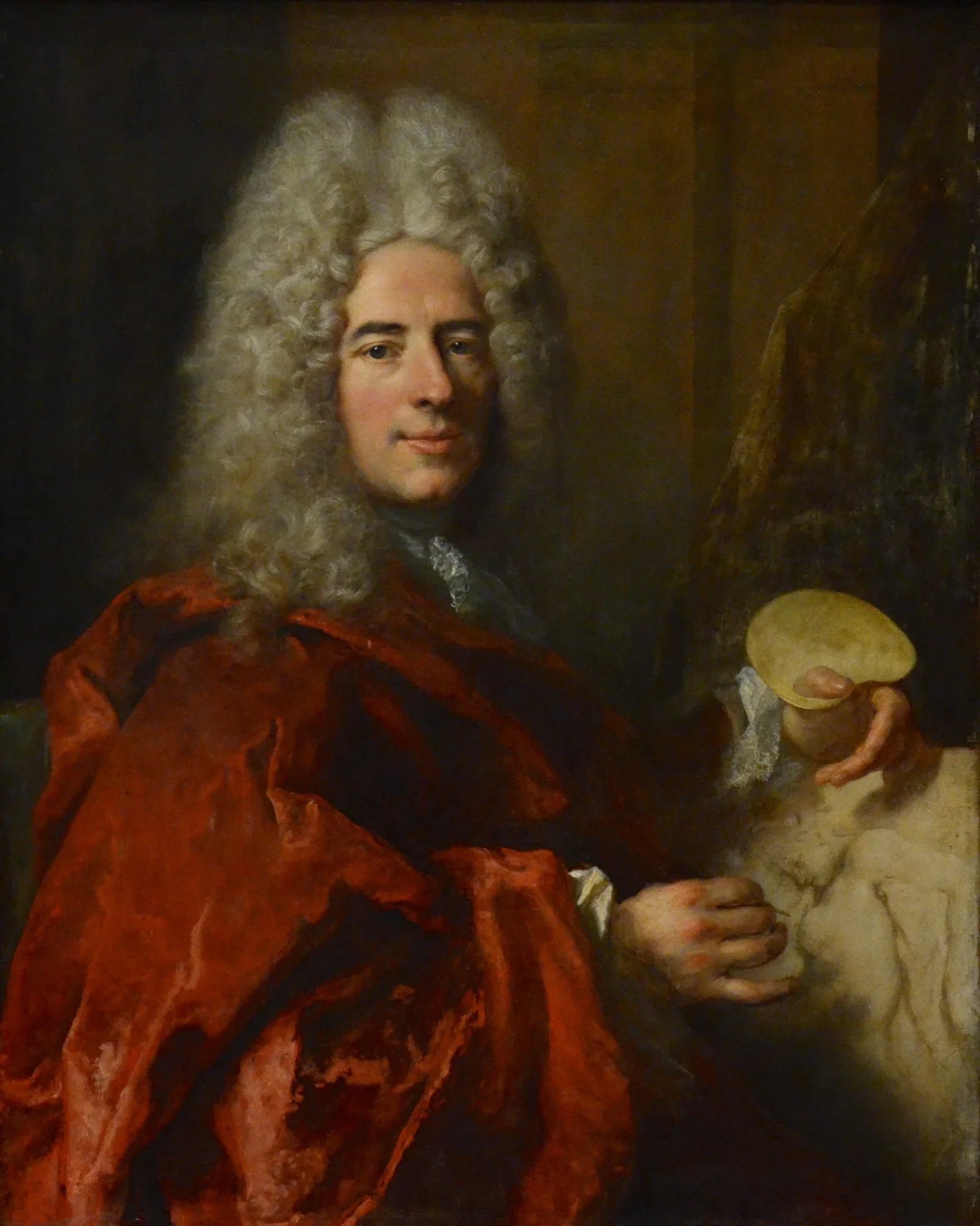 portrait de Jacques-Antoine Arlaud copiant la Léda de Michel-Ange - Nicolas de Largillière image 1 tableau peint à l’huile sur toile