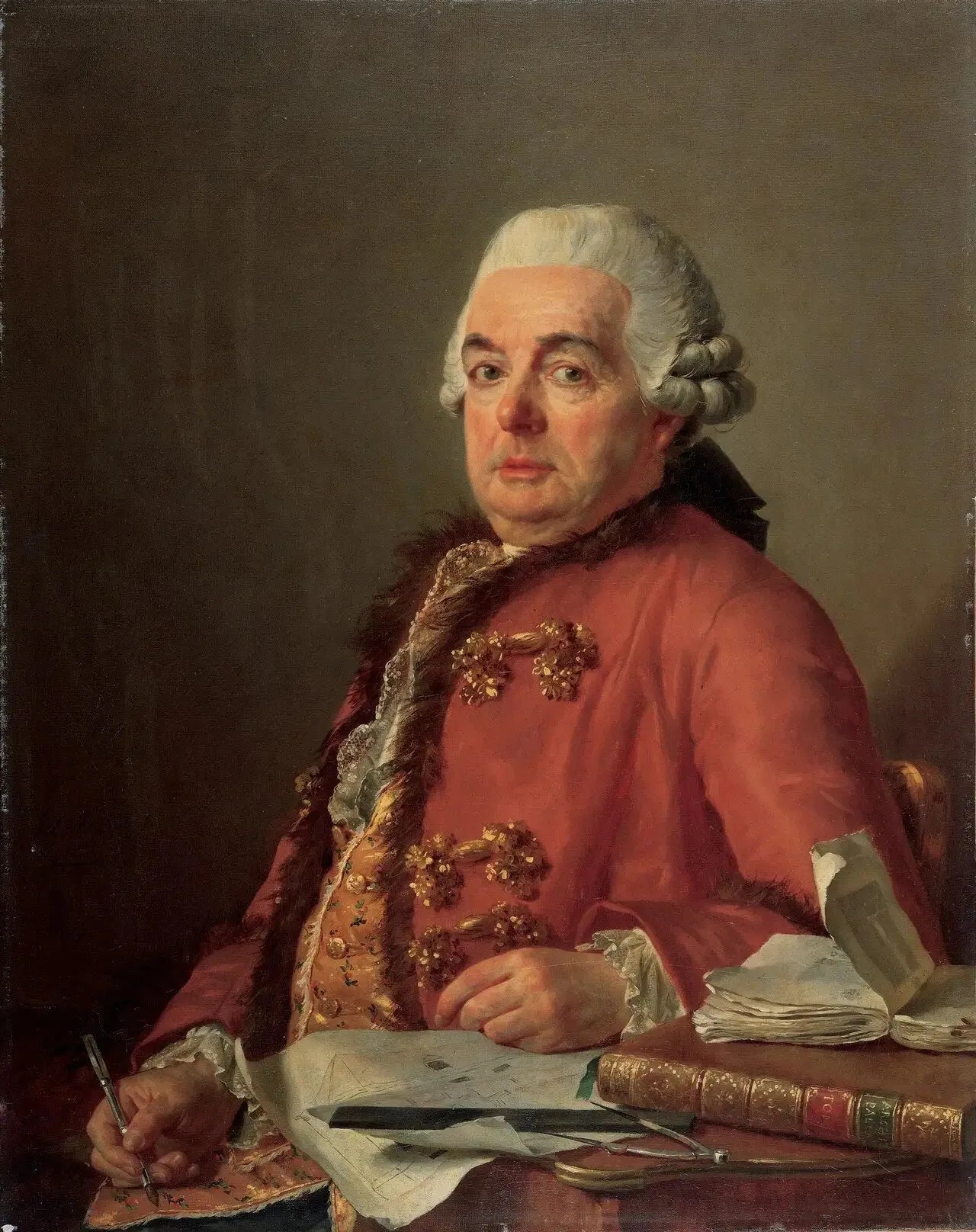 Portrait de Jacques-François Desmaisons - Jacques-Louis David image 1 copie de tableau peinte à la main