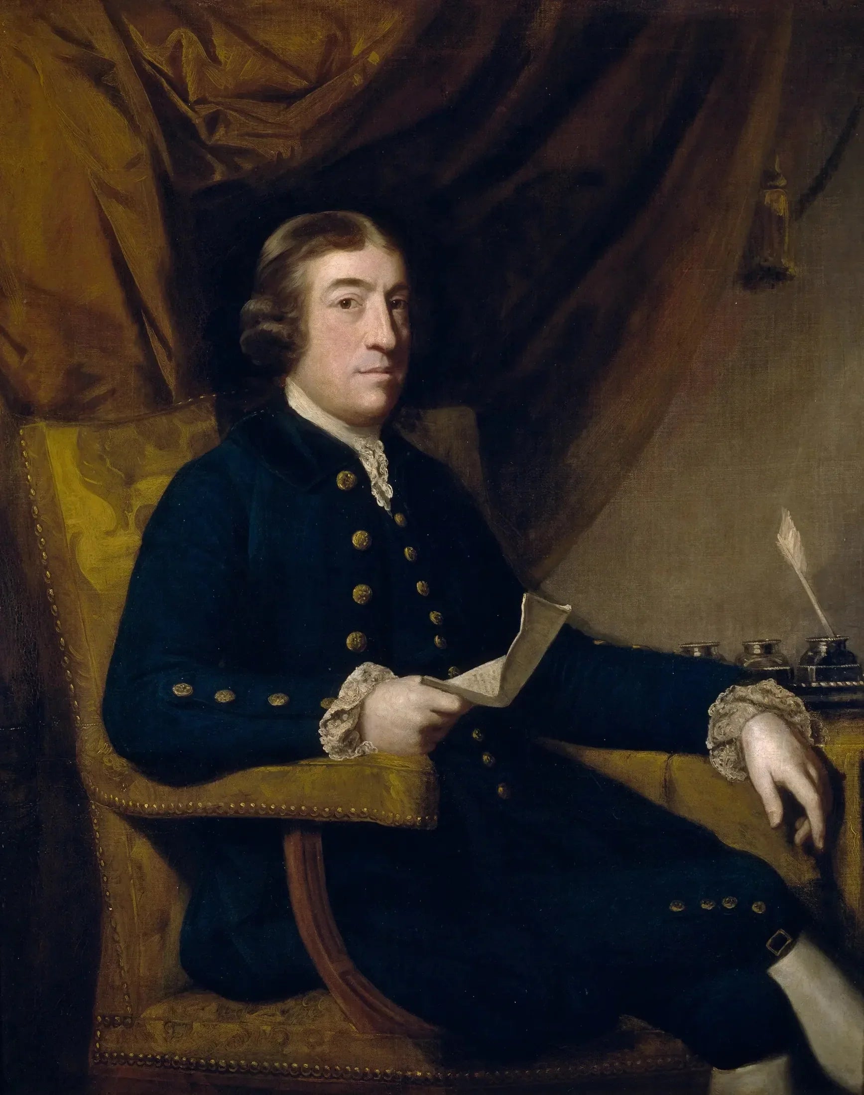 Portrait de James Bourdieu - Joshua Reynolds image 1 reproduction d’œuvre d’art à l’huile