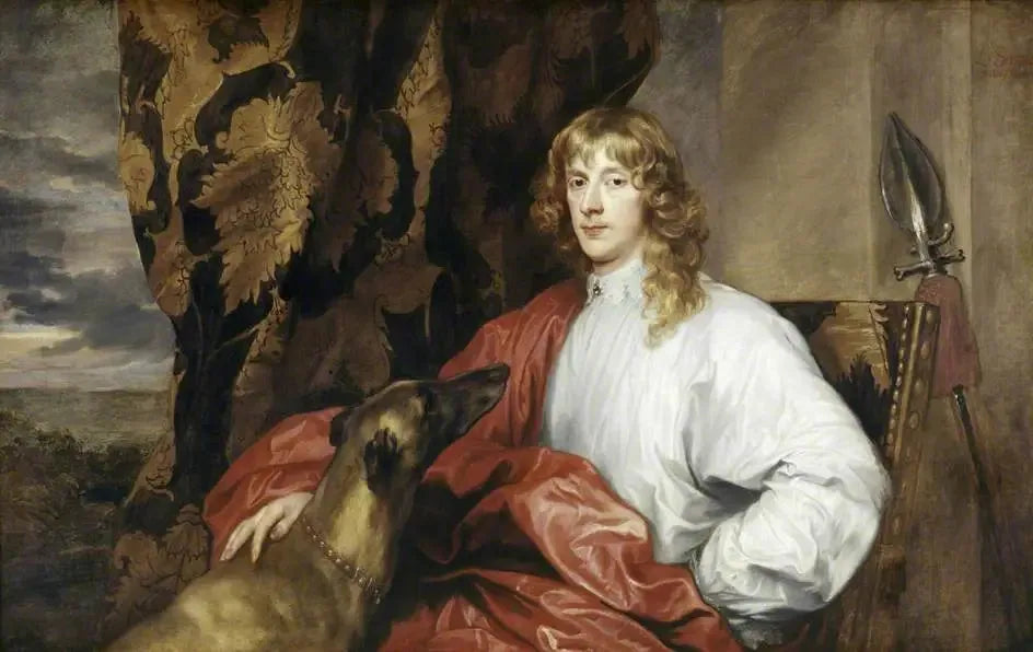 Portrait de James Stuart (1612–1655), 1er duc de Richmond et 4e duc de Lennox - Antoine van Dyck image 1 copie peinte à la main à l’huile