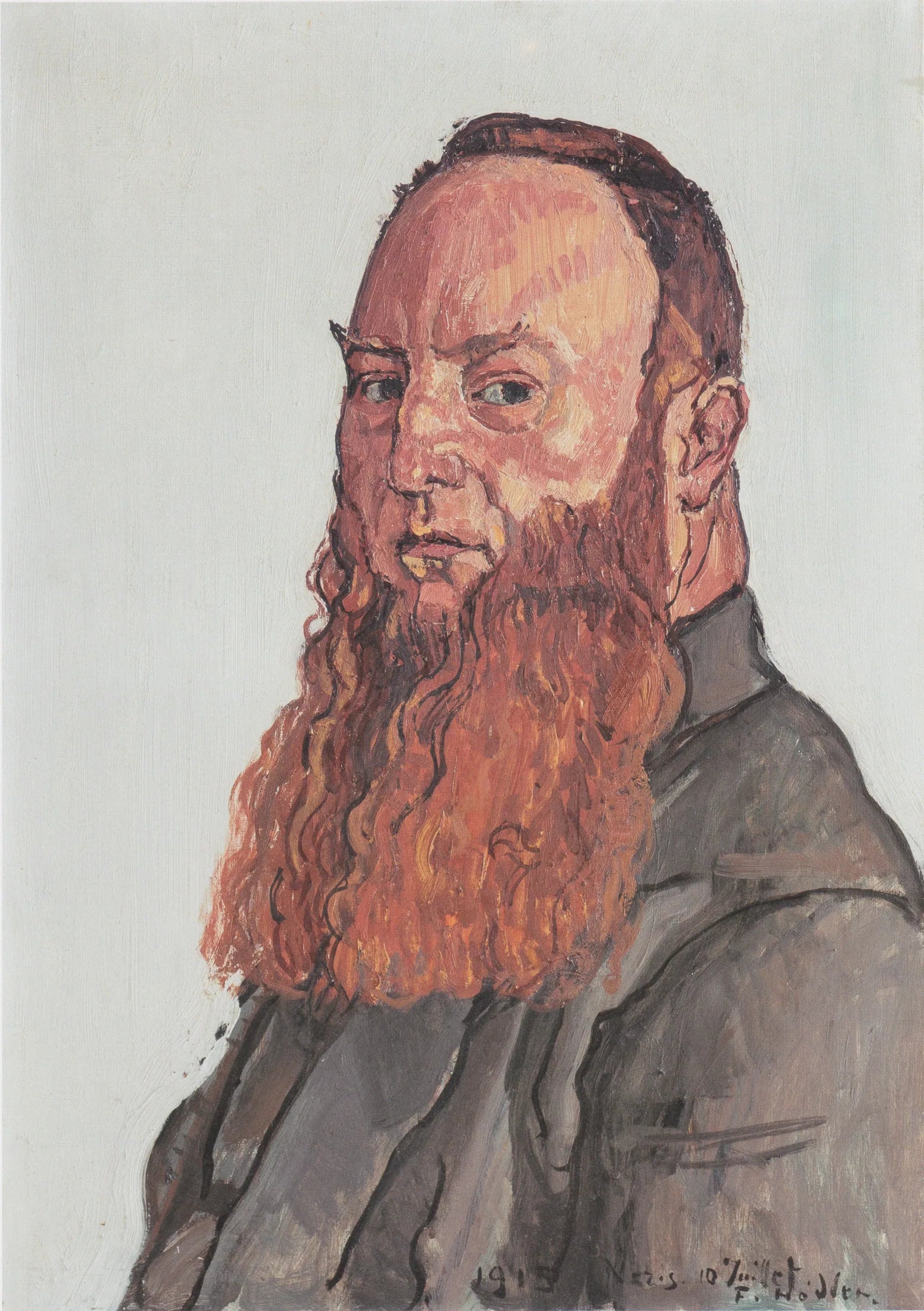 Portrait de James Vibert - Ferdinand Hodler image 1 copie peinte à la main à l’huile