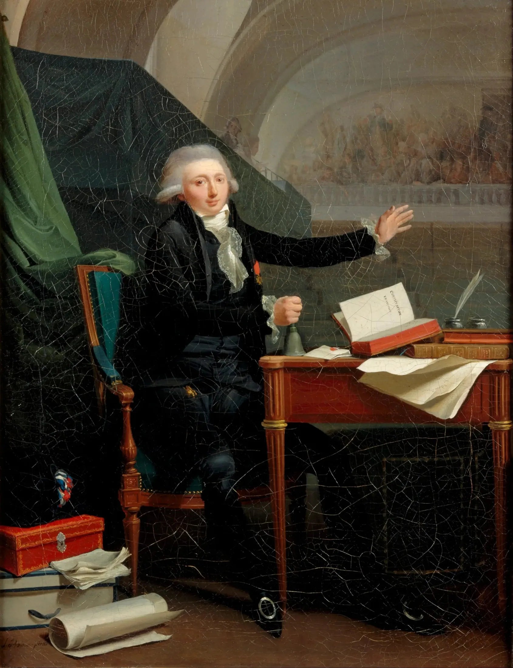 Portrait de Jan Anthony d'Averhoult (1756-1792) - Louis-Léopold Boilly image 1 copie de tableau peinte à la main