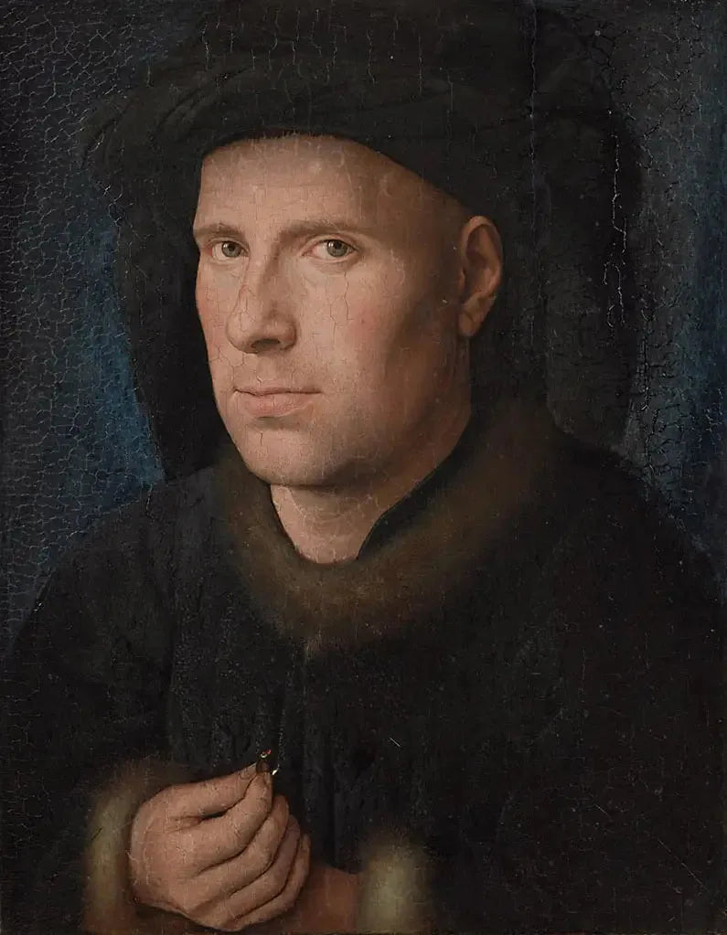 Portrait de Jan de Leeuw - Jan van Eyck image 1 reproduction d’œuvre d’art à l’huile