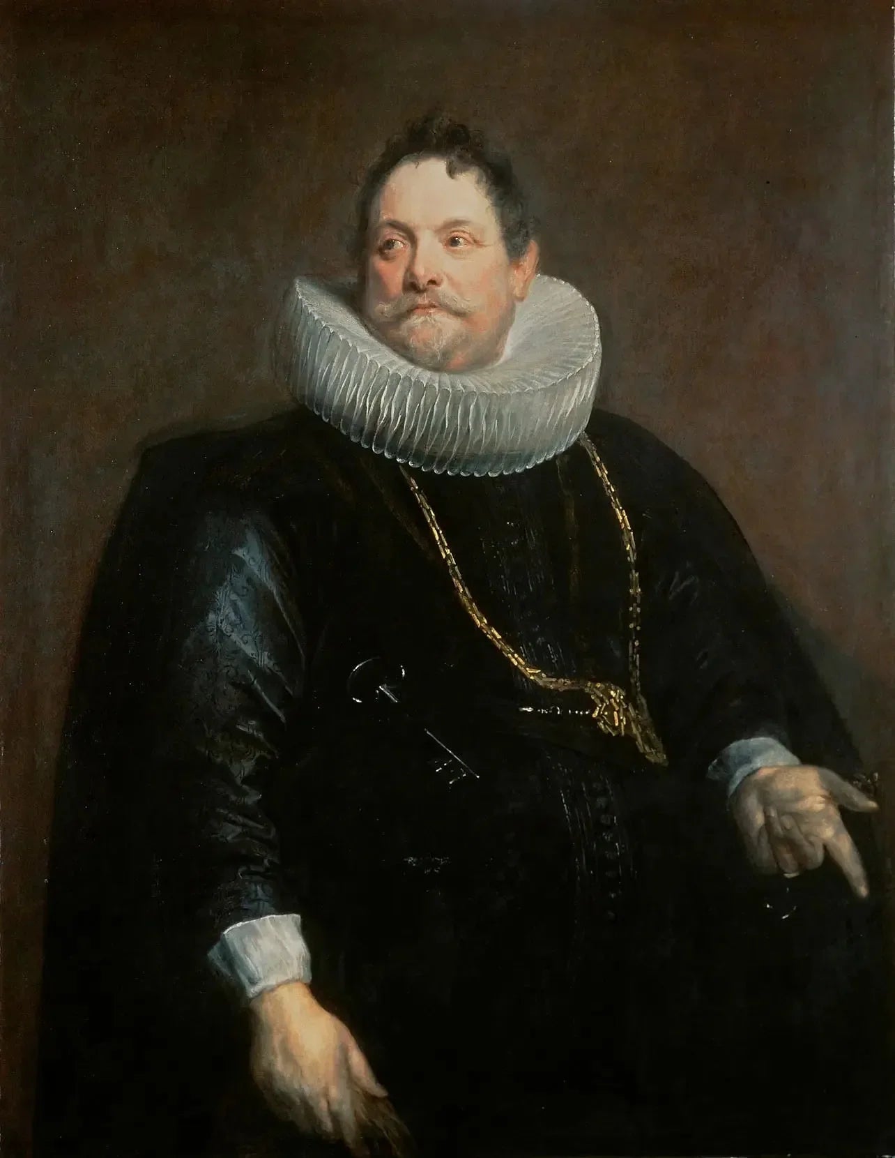 Portrait de Jan van Montfort - Antoine van Dyck image 1 copie de tableau peinte à la main