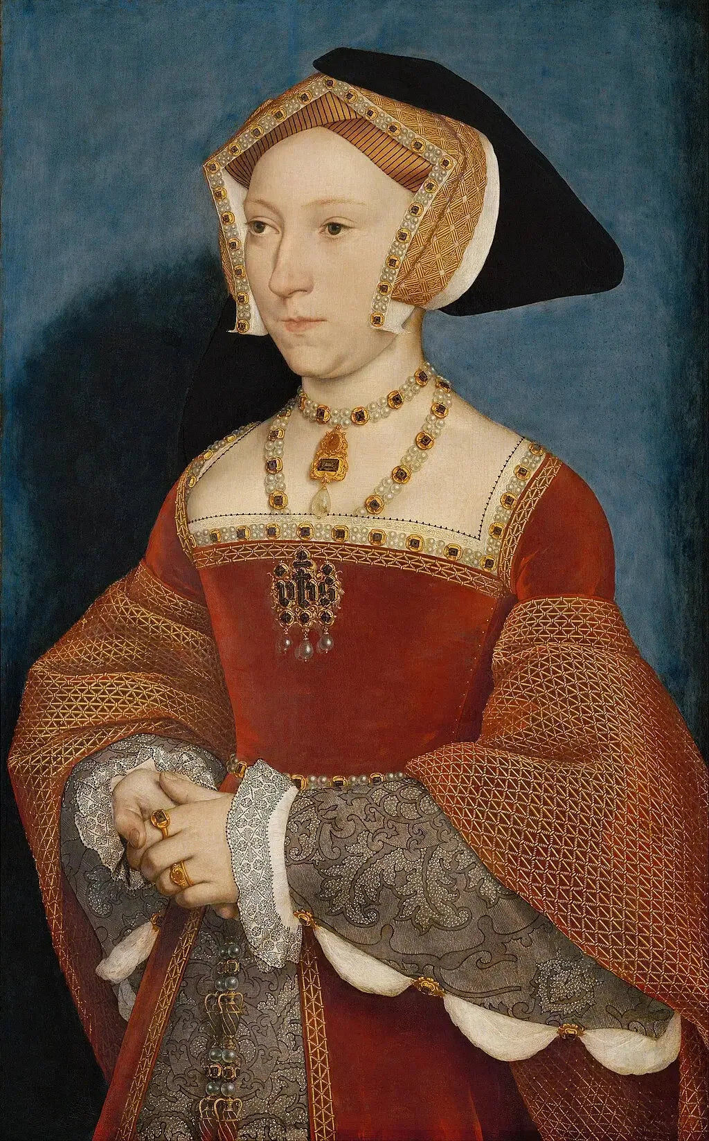portrait de Jane Seymour - Hans Holbein le Jeune image 1 reproduction artisanale de tableau