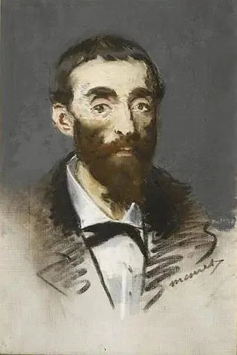 Portrait de Jean de Cabanes, dit Cabaner, musicien - Édouard Manet image 1 reproduction d’œuvre d’art à l’huile