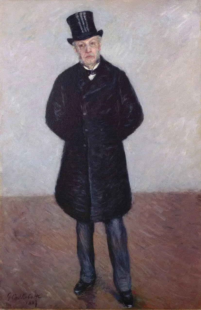 Portrait de Jean Daurelle en pied - Gustave Caillebotte image 1 tableau peint à l’huile sur toile