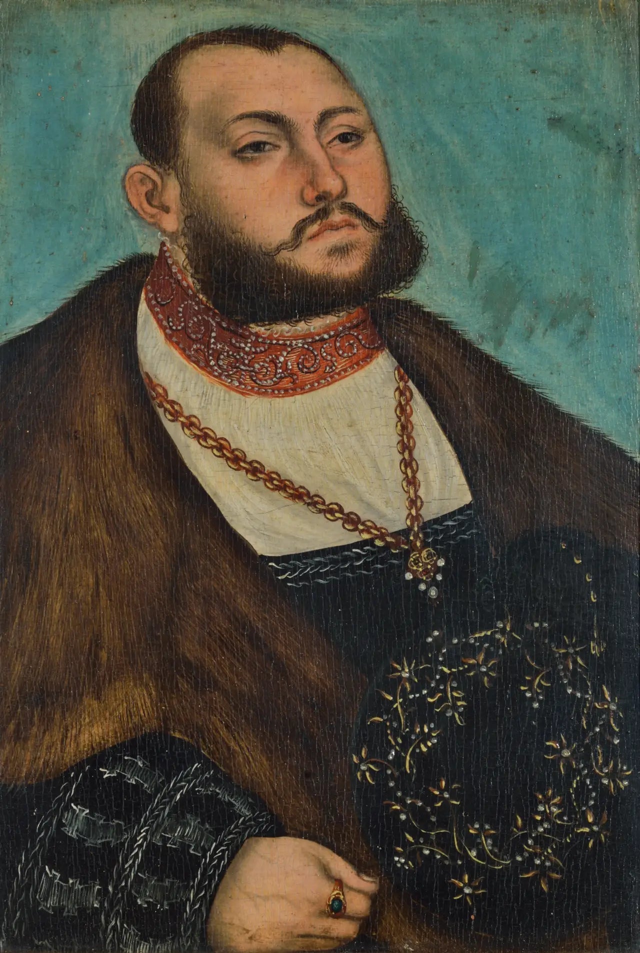Portrait de Jean Frédéric le Magnanime, électeur de Saxe - Lucas Cranach the Elder image 1 copie peinte à la main à l’huile