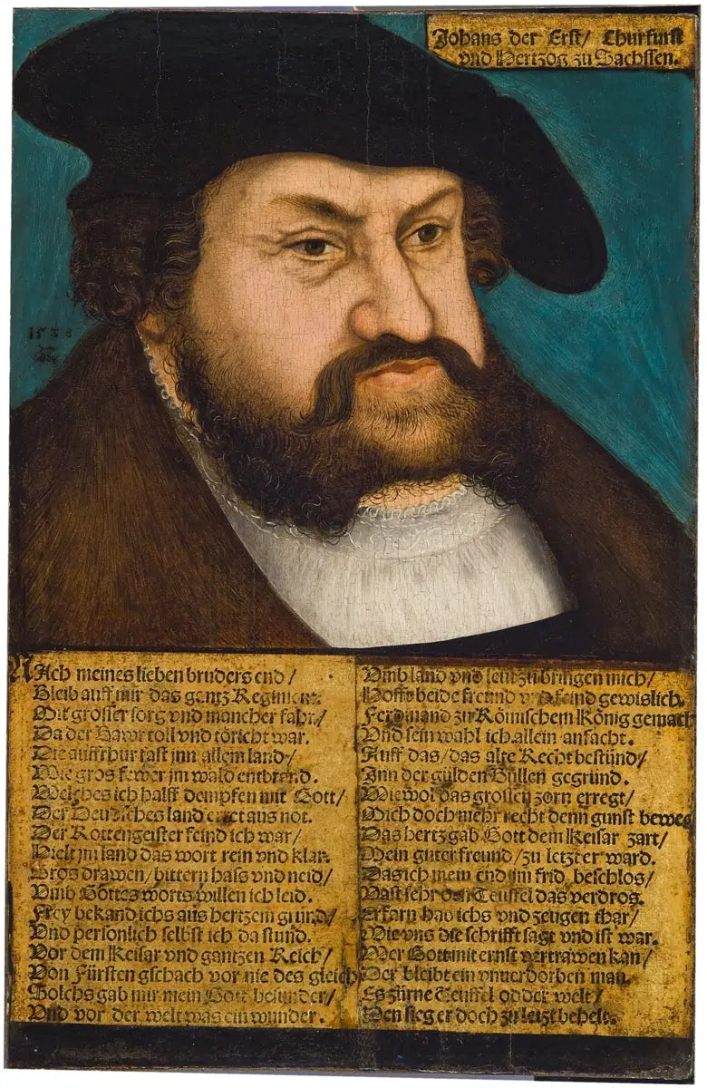 Portrait de Jean Ier de Saxe - Lucas Cranach the Elder image 1 reproduction réalisée par Alpha Reproduction