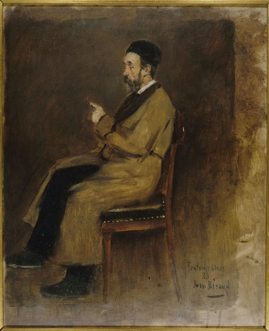 Portrait de Jean-Jacques Weiss (1827-1891), rédacteur au "Journal des débats" - Jean Béraud image 1 copie peinte à la main à l’huile