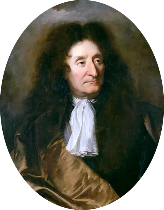 Portrait de Jean de La Fontaine (1621-1695), poète - Hyacinthe Rigaud