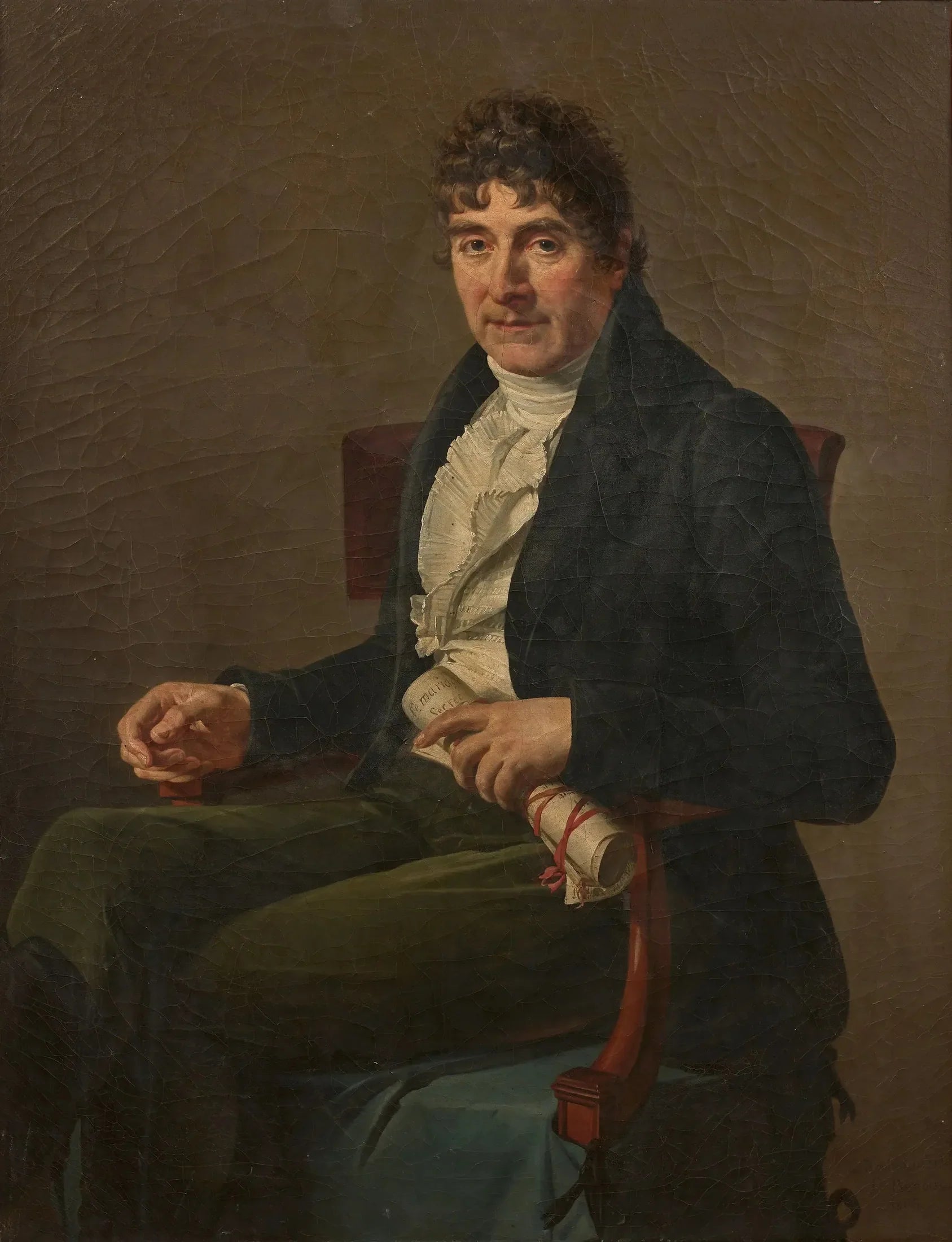 Portrait de Jean-Louis Brousse-Desfaucherets - Marie-Guillemine Benoist image 1 copie peinte à la main à l’huile