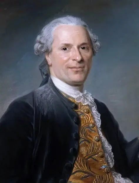 Portrait de Jean Monnet, diplomate français - Maurice-Quentin de La Tour image 1 reproduction artisanale de tableau