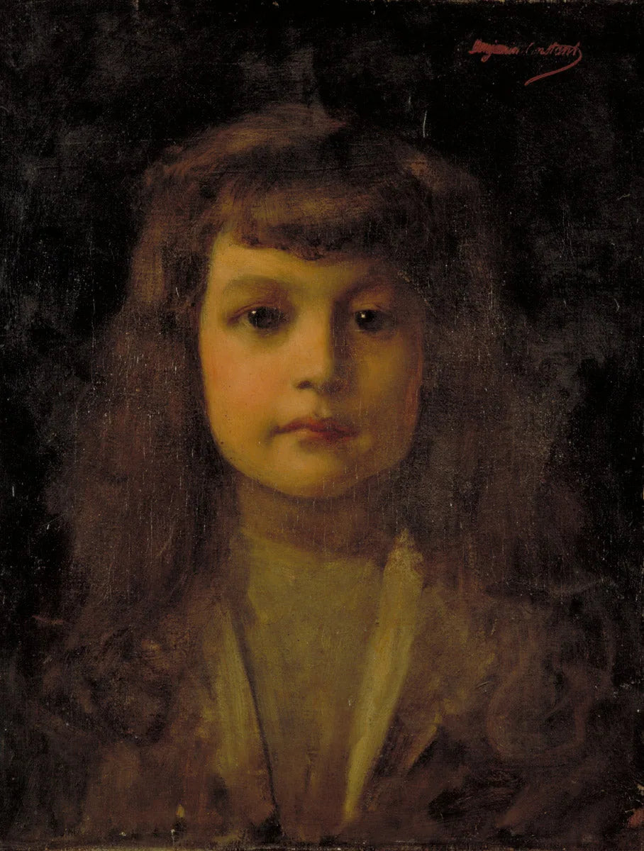 Portrait de Jean Montfraix à l'âge de 12 ans - Jean-Joseph Benjamin-Constant image 1 copie de tableau peinte à la main