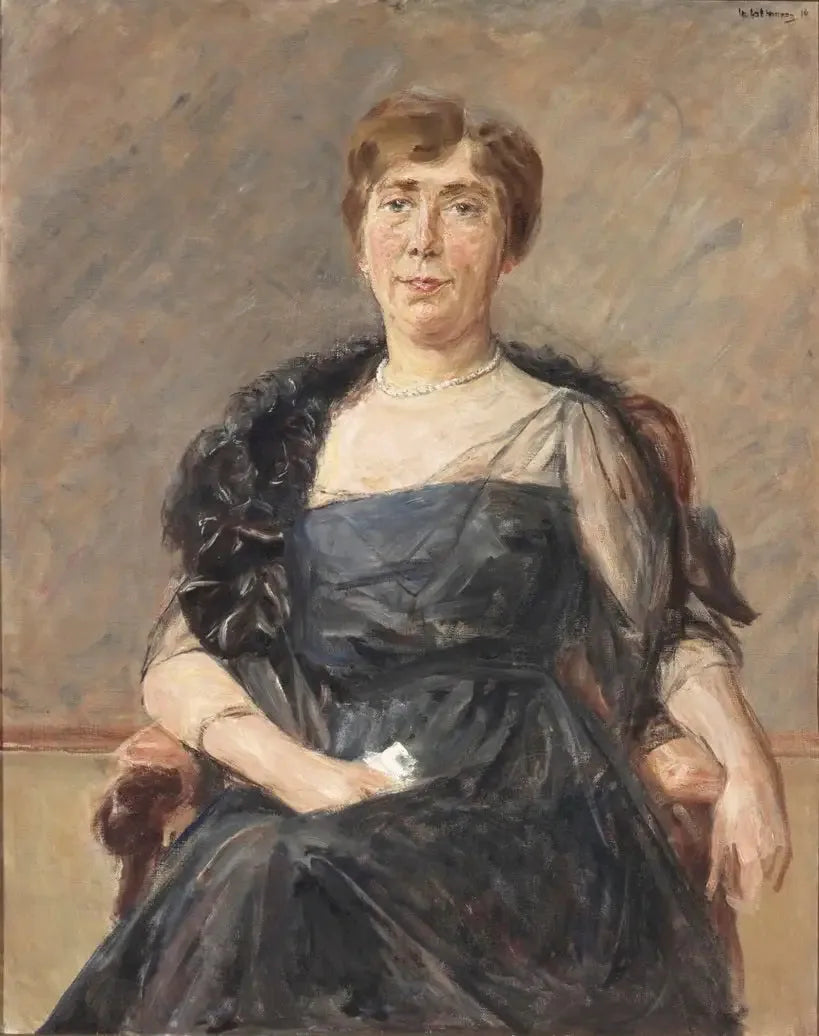 Portrait de Jeanette Cornelia A. Onnes van Nijenrode-Cockuijt (1883-1936) - Max Liebermann image 1 tableau peint à l’huile sur toile