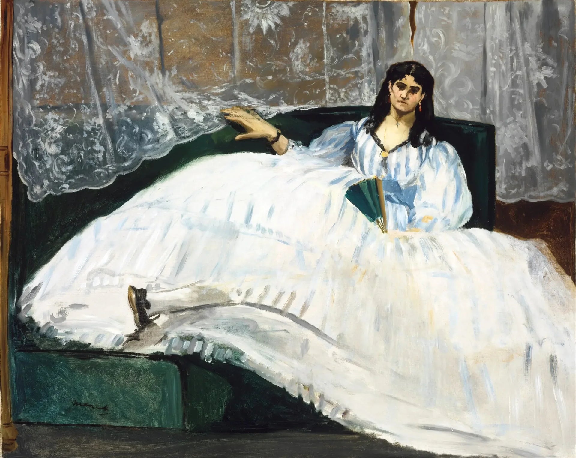 Portrait de Jeanne Duval - Édouard Manet image 1 reproduction d’œuvre d’art à l’huile