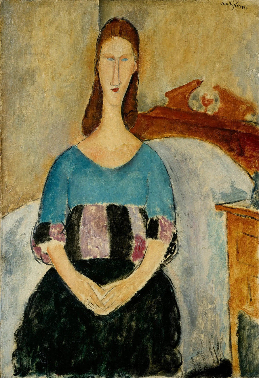Portrait de Jeanne Hébuterne assise - Amedeo Modigliani