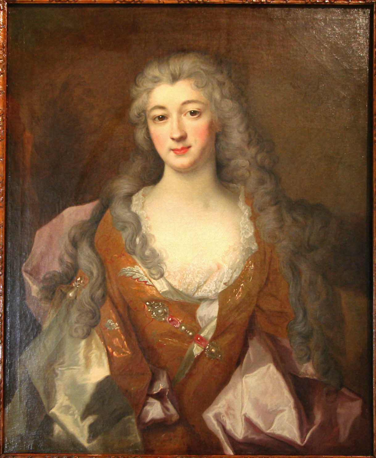 Portrait de jeune dame - Nicolas de Largillière image 1 reproduction artisanale de tableau