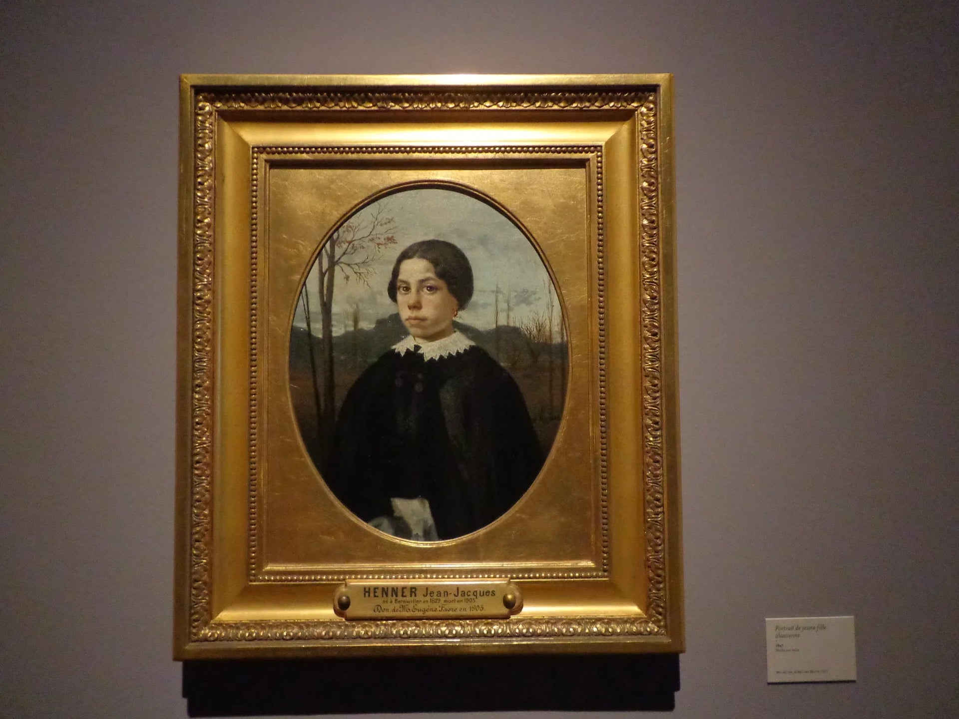 Portrait de jeune fille alsacienne - Jean-Jacques Henner image 1 tableau peint à l’huile sur toile