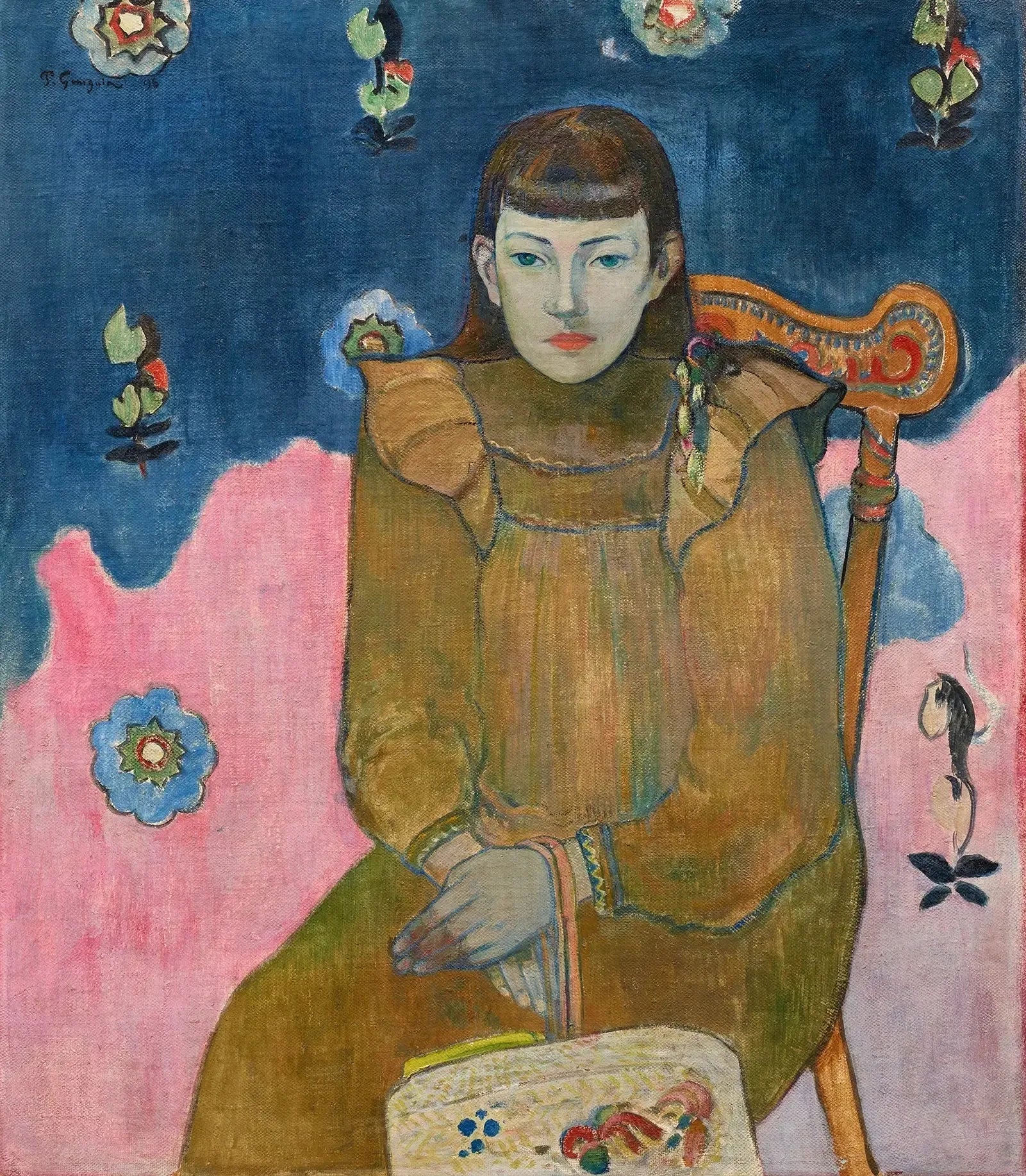 Portrait de jeune fille Vaité Goupil - Paul Gauguin image 1 copie peinte à la main à l’huile