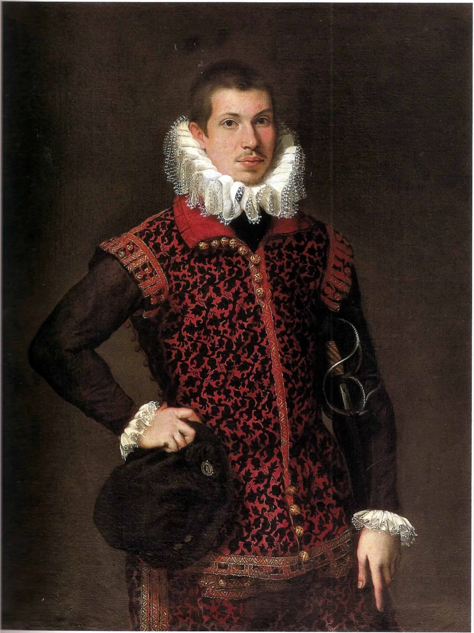 Portrait de jeune homme - Federico Barroci image 1 copie peinte à la main à l’huile
