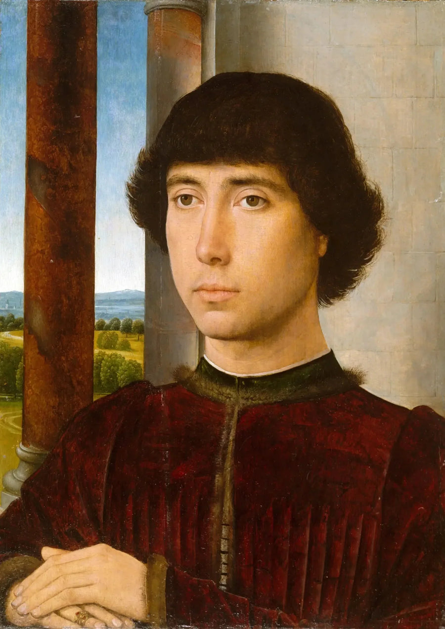 Portrait de jeune homme - Hans Memling image 1 reproduction artisanale de tableau