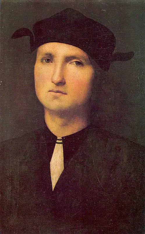 Portrait de jeune homme - Pietro Perugino image 1 reproduction artisanale de tableau