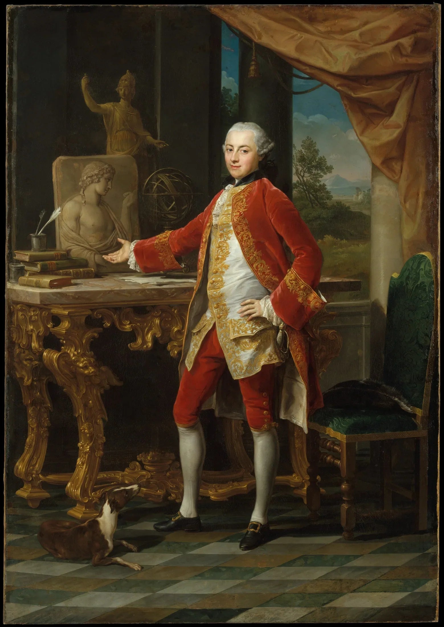 Portrait de jeune homme - Pompeo Batoni image 1 reproduction d’œuvre d’art à l’huile
