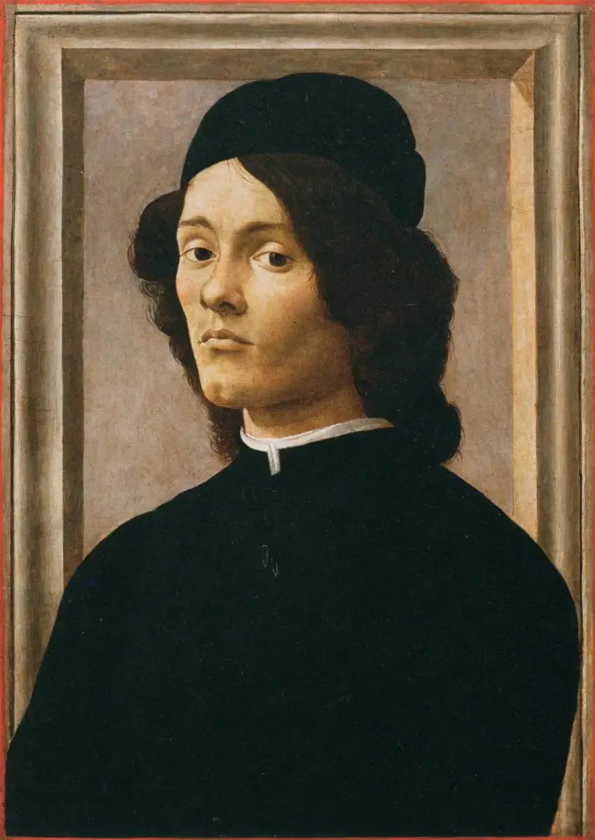 Portrait de jeune homme - Sandro Botticelli image 1 copie de tableau peinte à la main