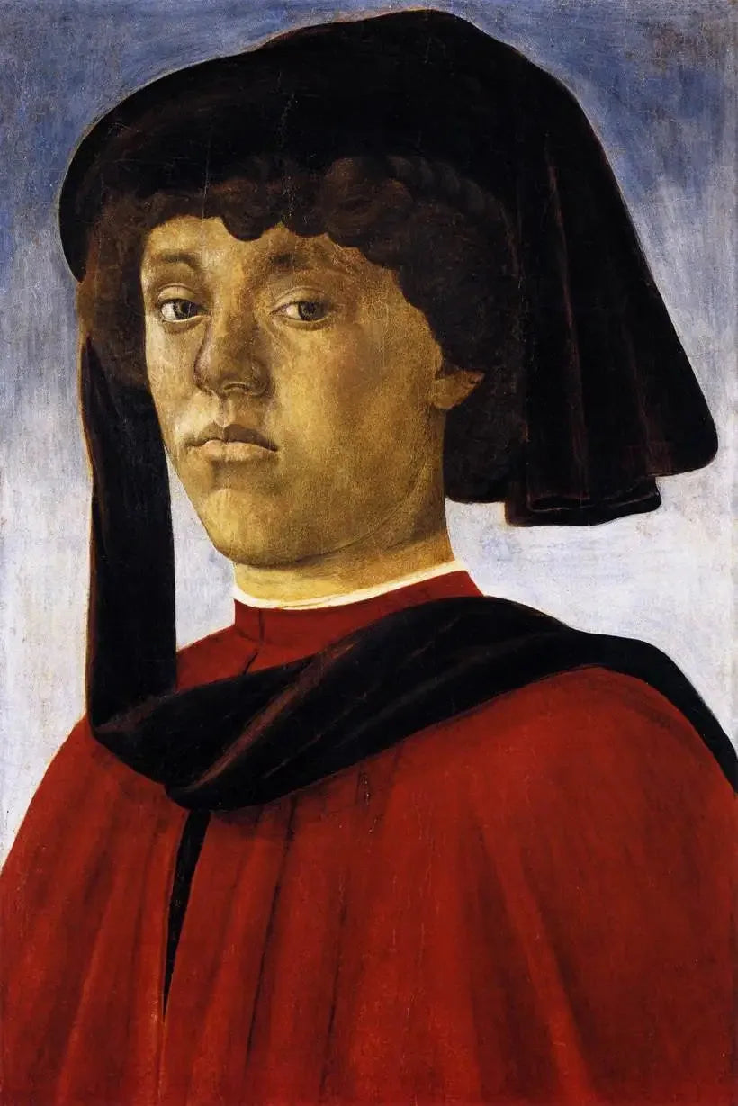 Portrait de jeune homme - Sandro Botticelli image 1 tableau peint à l’huile sur toile