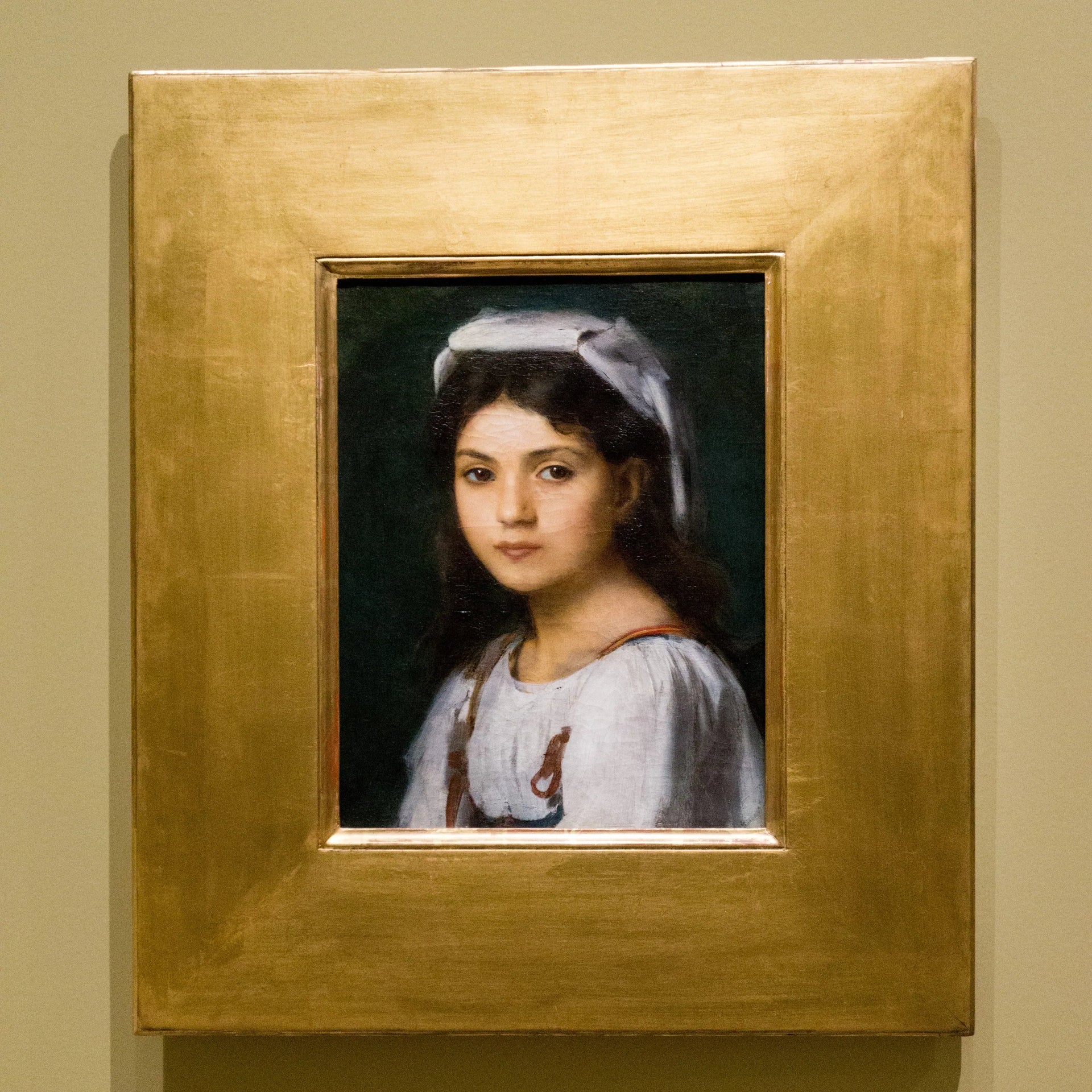 Portrait de jeune Italienne - Jean-Jacques Henner image 1 reproduction d’œuvre d’art à l’huile