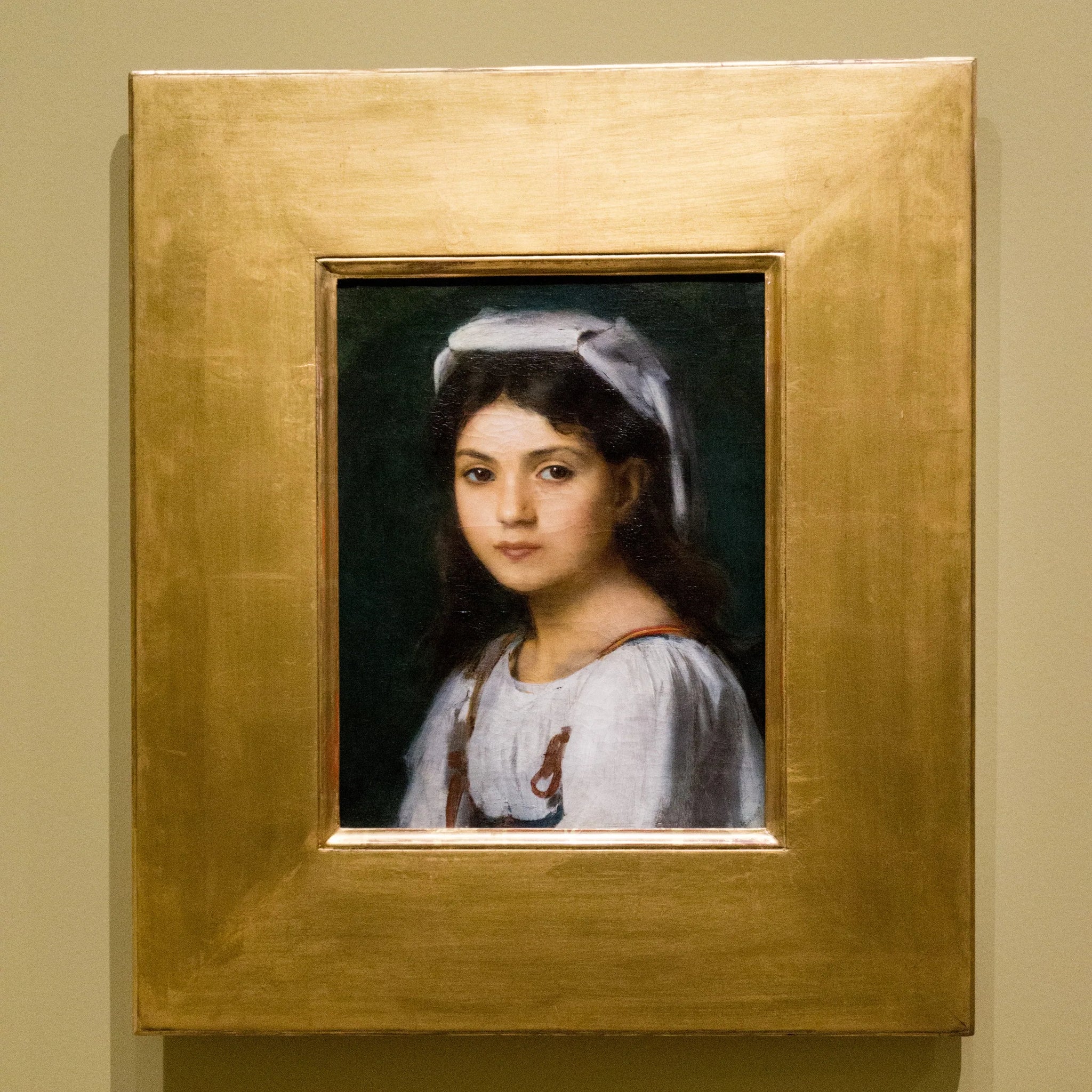 Portrait de jeune Italienne - Jean-Jacques Henner image 1 reproduction d’œuvre d’art à l’huile