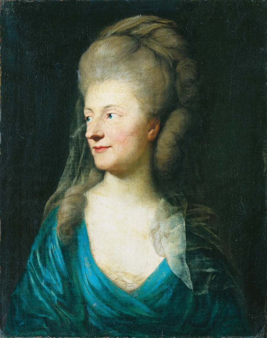 Portrait de Johanna Henriette Louise Comtesse de Bestucheff-Rumin, née von Carlowitz (1717-1787) (?) - Anton Graff