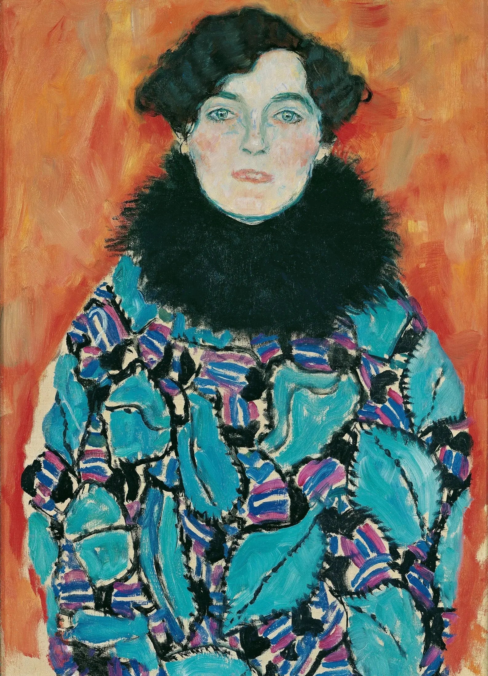 Portrait de Johanna Staude - Gustav Klimt image 1 reproduction de peinture à l’huile