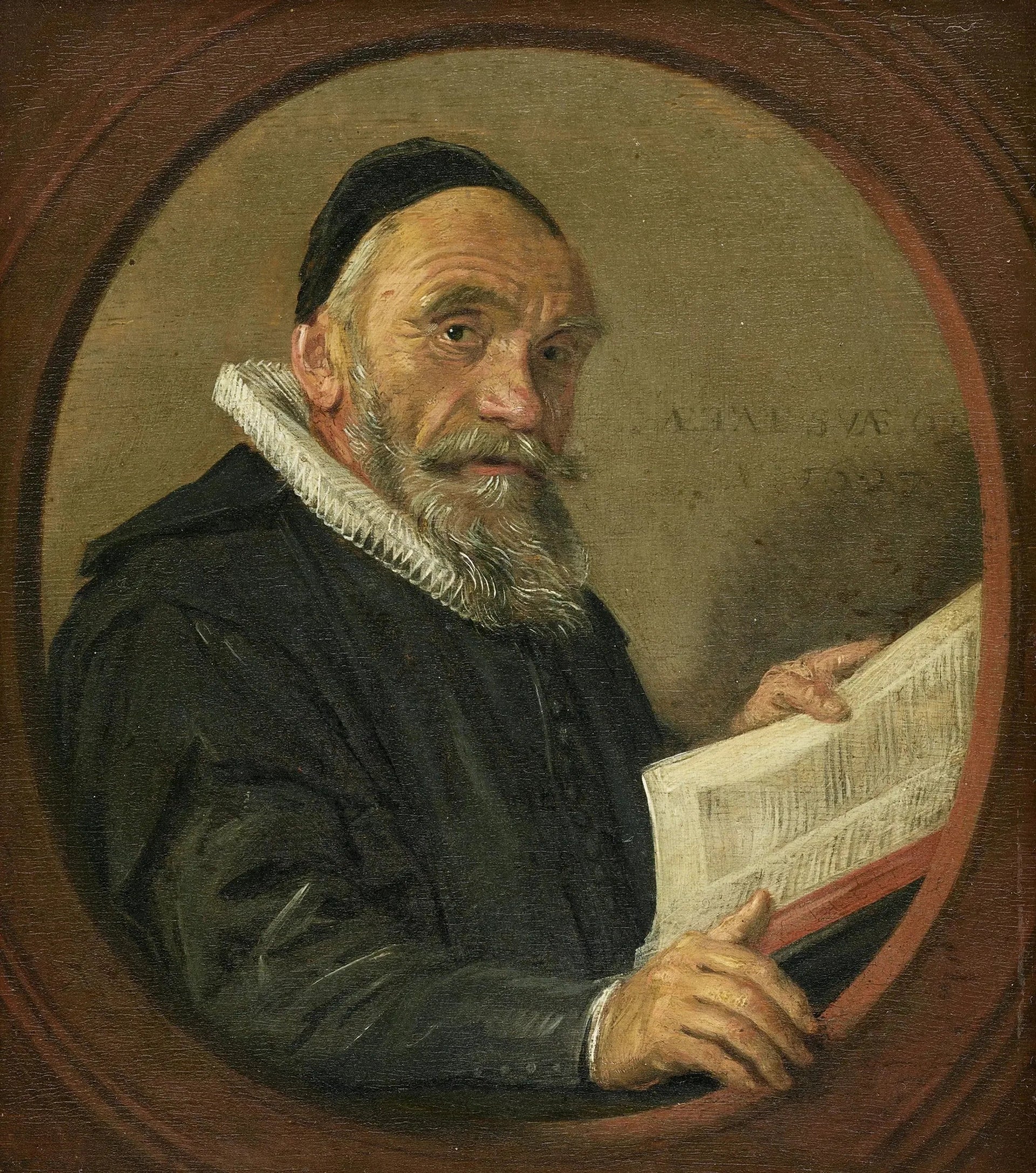 Portrait de Johannes Acronius - Frans Hals image 1 copie peinte à la main à l’huile