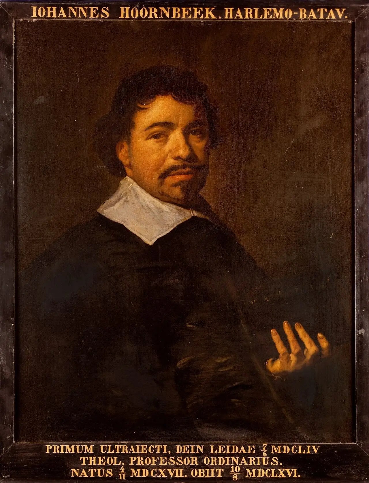 Portrait de Johannes Hoornbeek, professeur à Leyde - Frans Hals image 1 reproduction artisanale de tableau