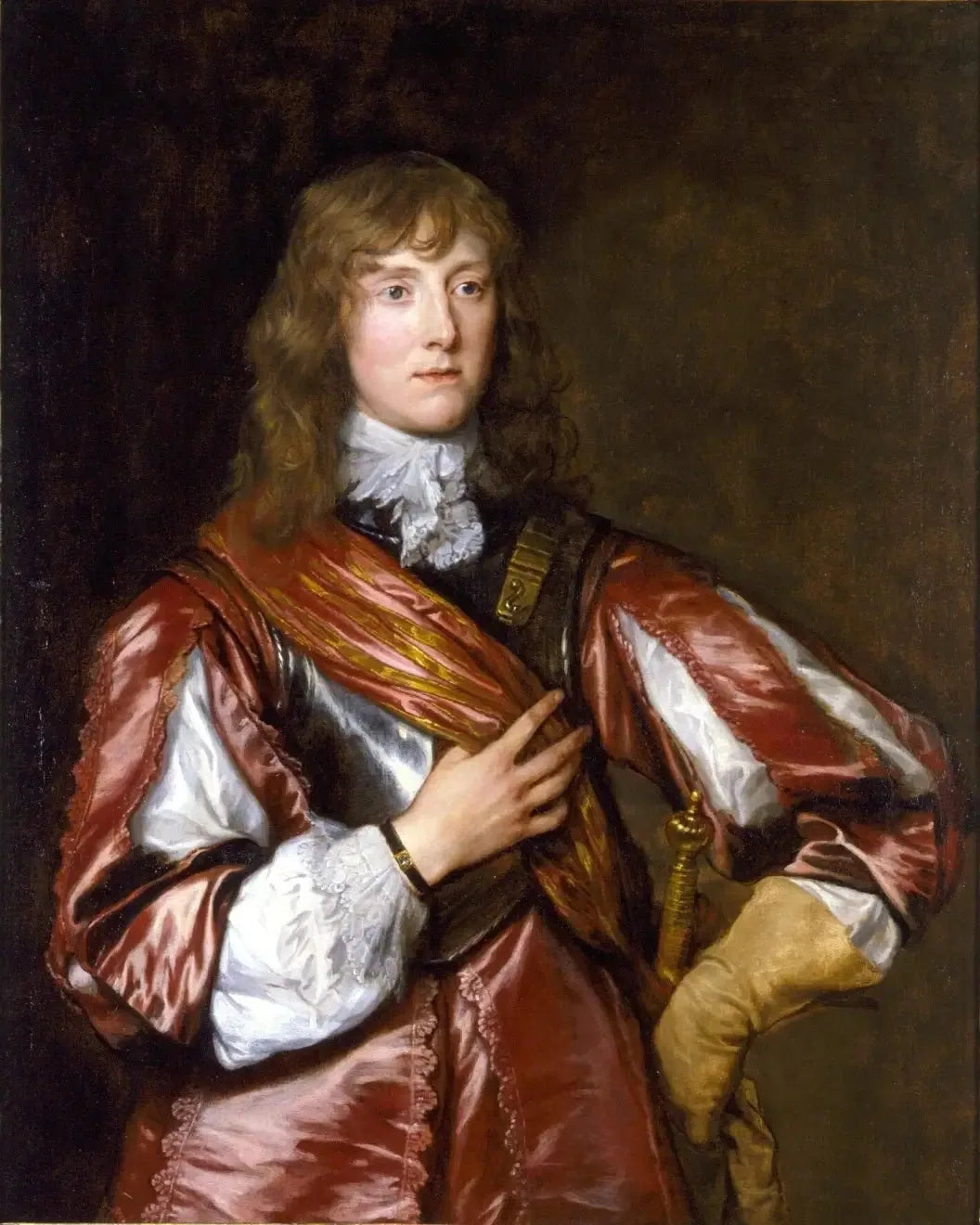 Portrait de John Belasyse, plus tard 1er Lord Belasyse de Worlaby (1614-1689) - Antoine van Dyck image 1 tableau peint à l’huile sur toile